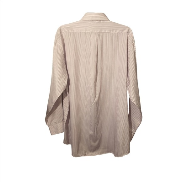 ALEXANDER Julian Men’s Striped Dress Shirt Size Large - Picture 2 of 4